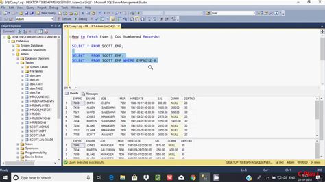 how to find odd numbers in sql|Identify With Odd and Even Rows in T.